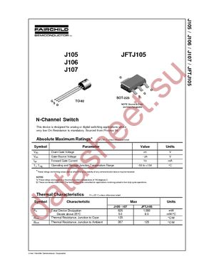 J105 datasheet  